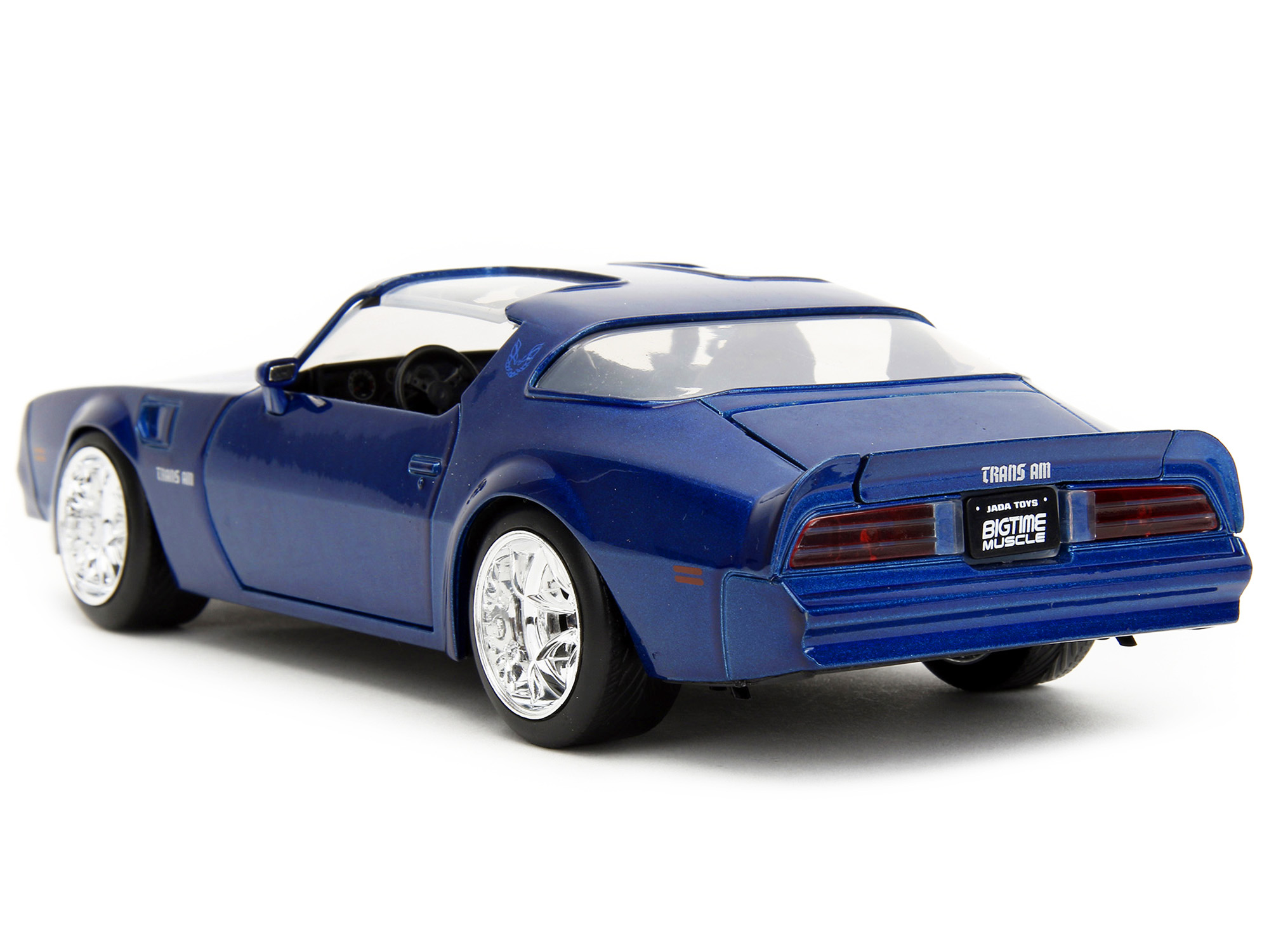 1977 Pontiac Firebird Trans Am Blue Metallic "Bigtime Muscle" Series 1/24 Diecast Model Car by Jada