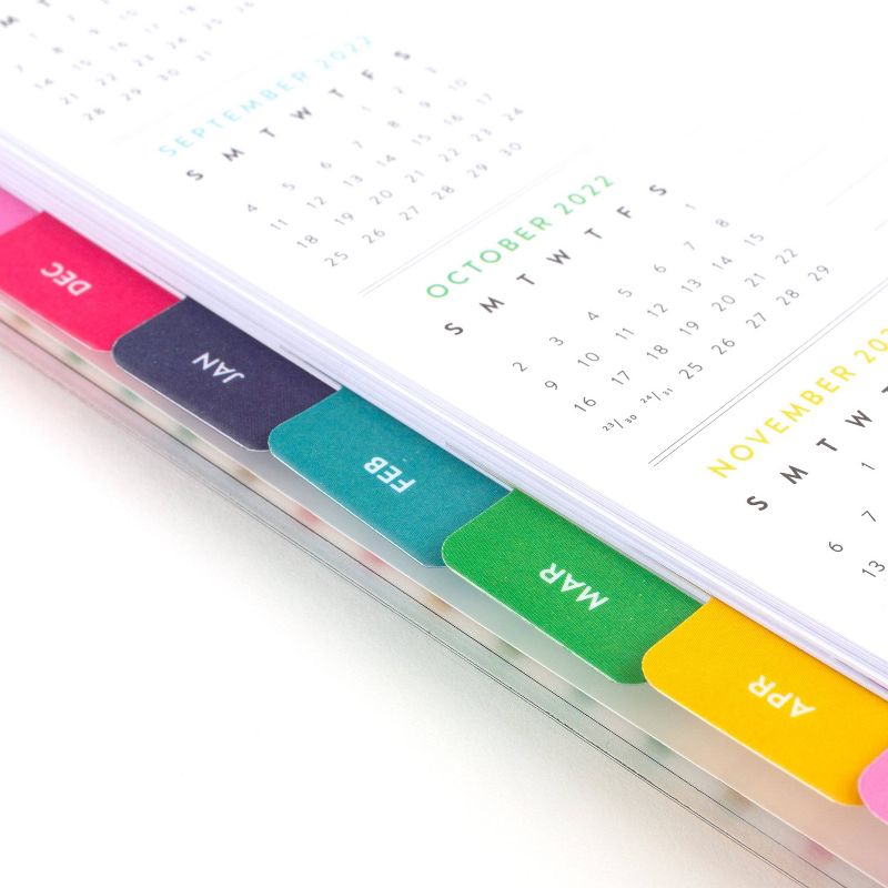 2021-22 Academic Planner 8.5"x11" Plastic Weekly/Monthly Clear Pocket Cover Blue Floral - Emily Ley for At-A-Glance