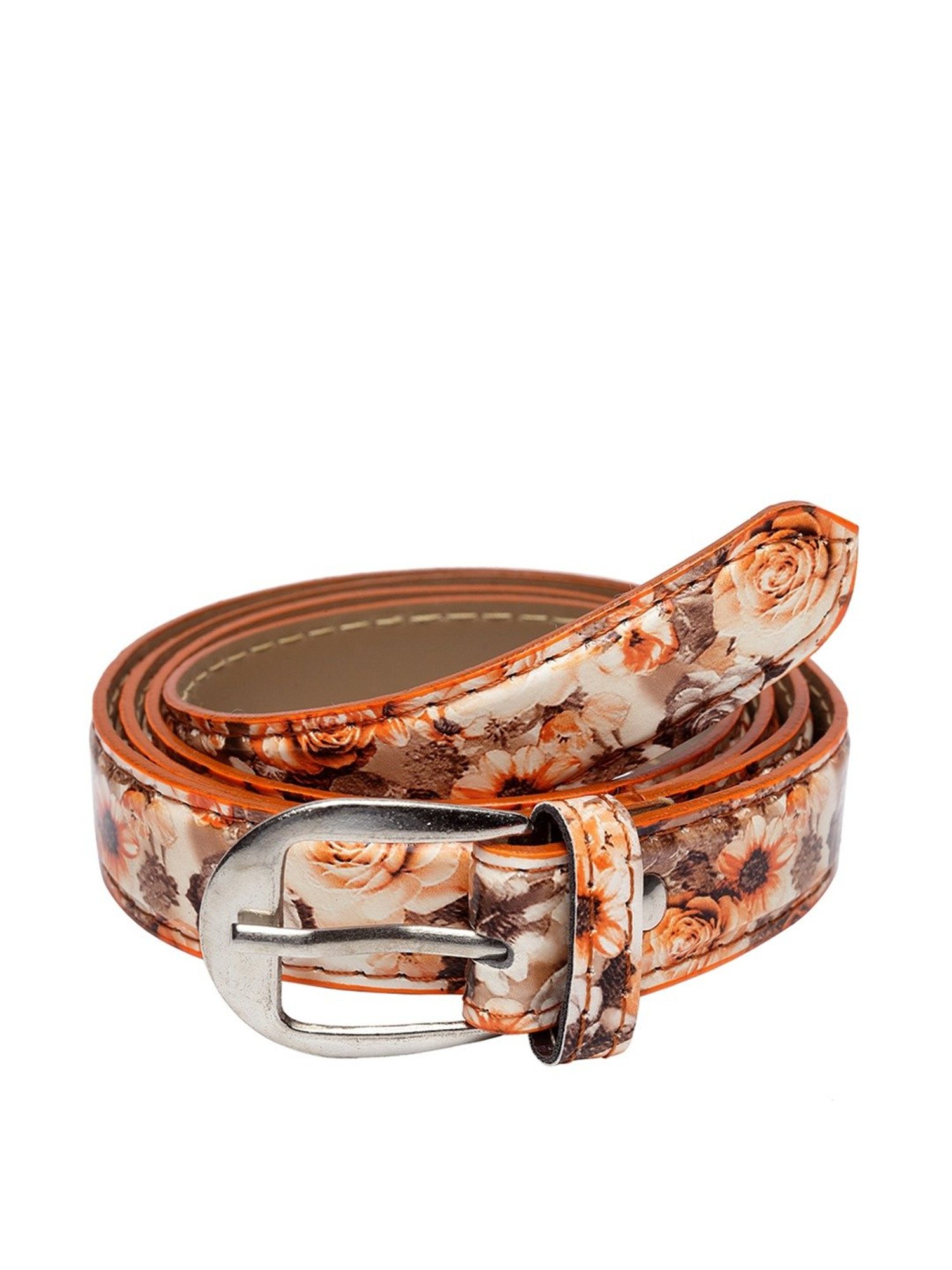 Apsis Orange PU Waist Belt for Women