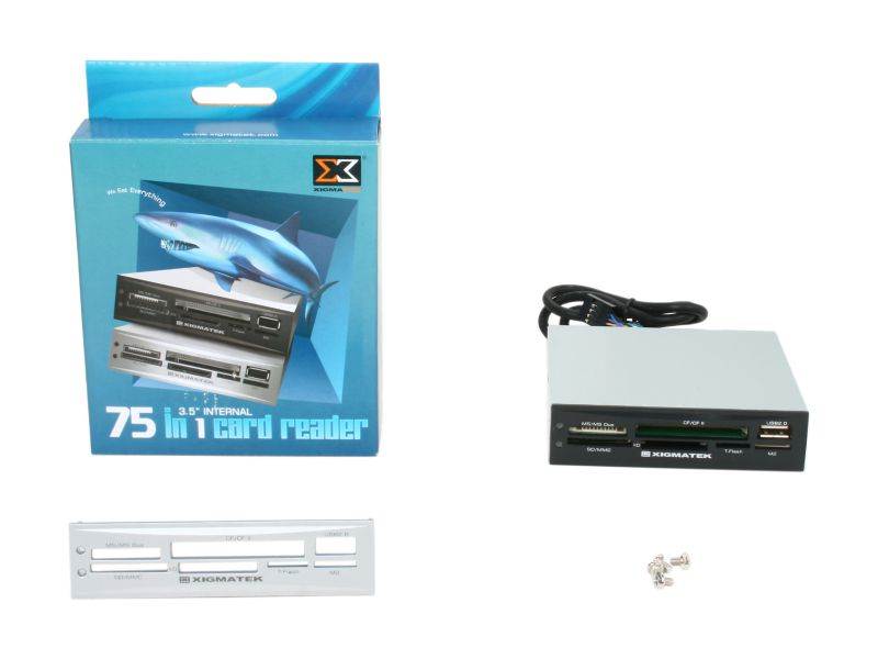 XIGMATEK 75 in 1 Card Reader 75 in 1 USB 2.0 Card Reader