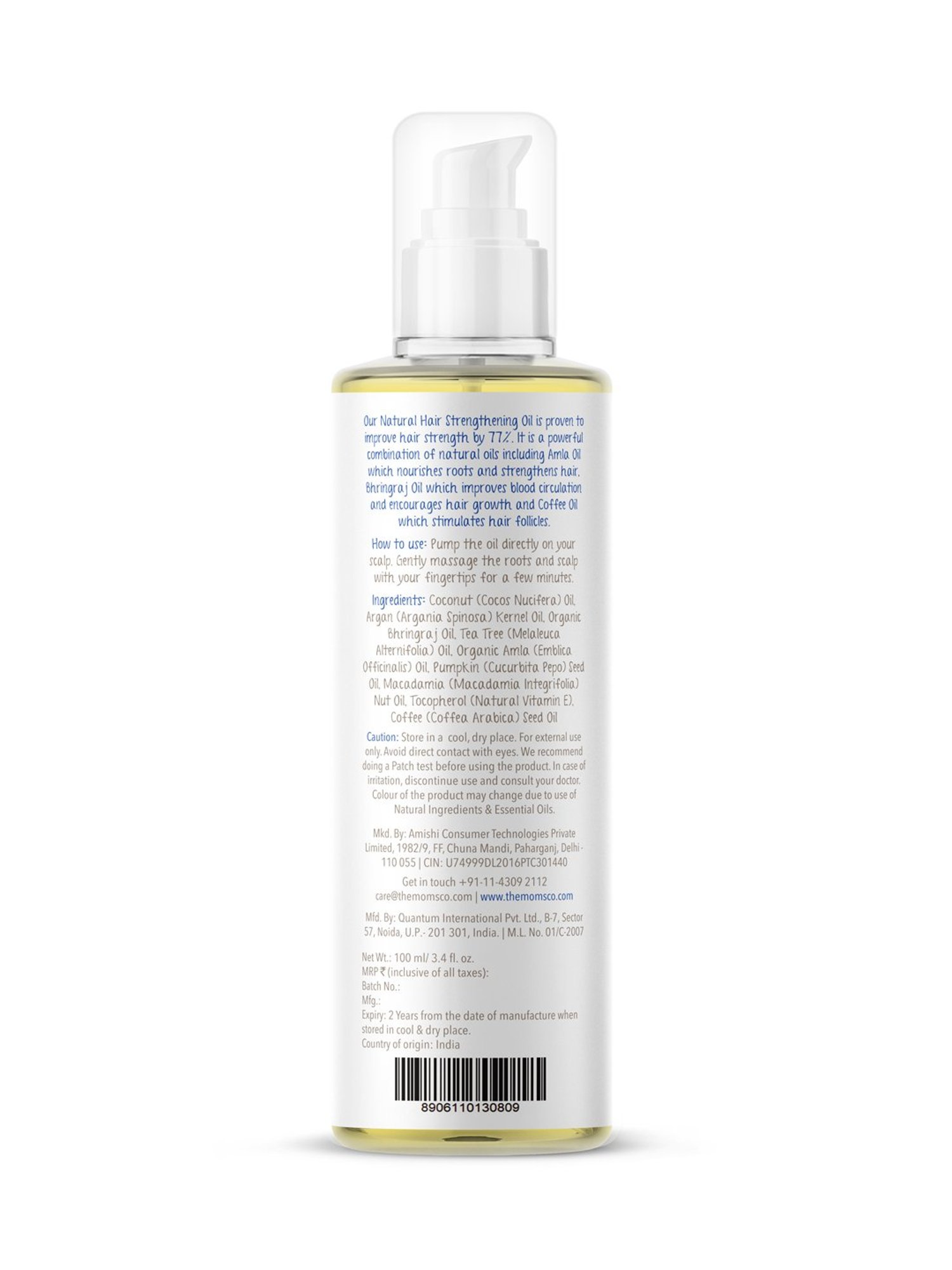 The Moms Co. Natural Hair Strengthening Oil - 100 ml