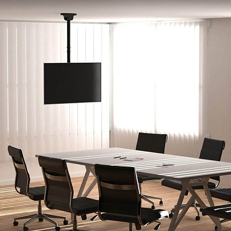 Basics Ceiling TV Mount for 24-65 inch TVs up to 100 lbs, max VISA 400x400