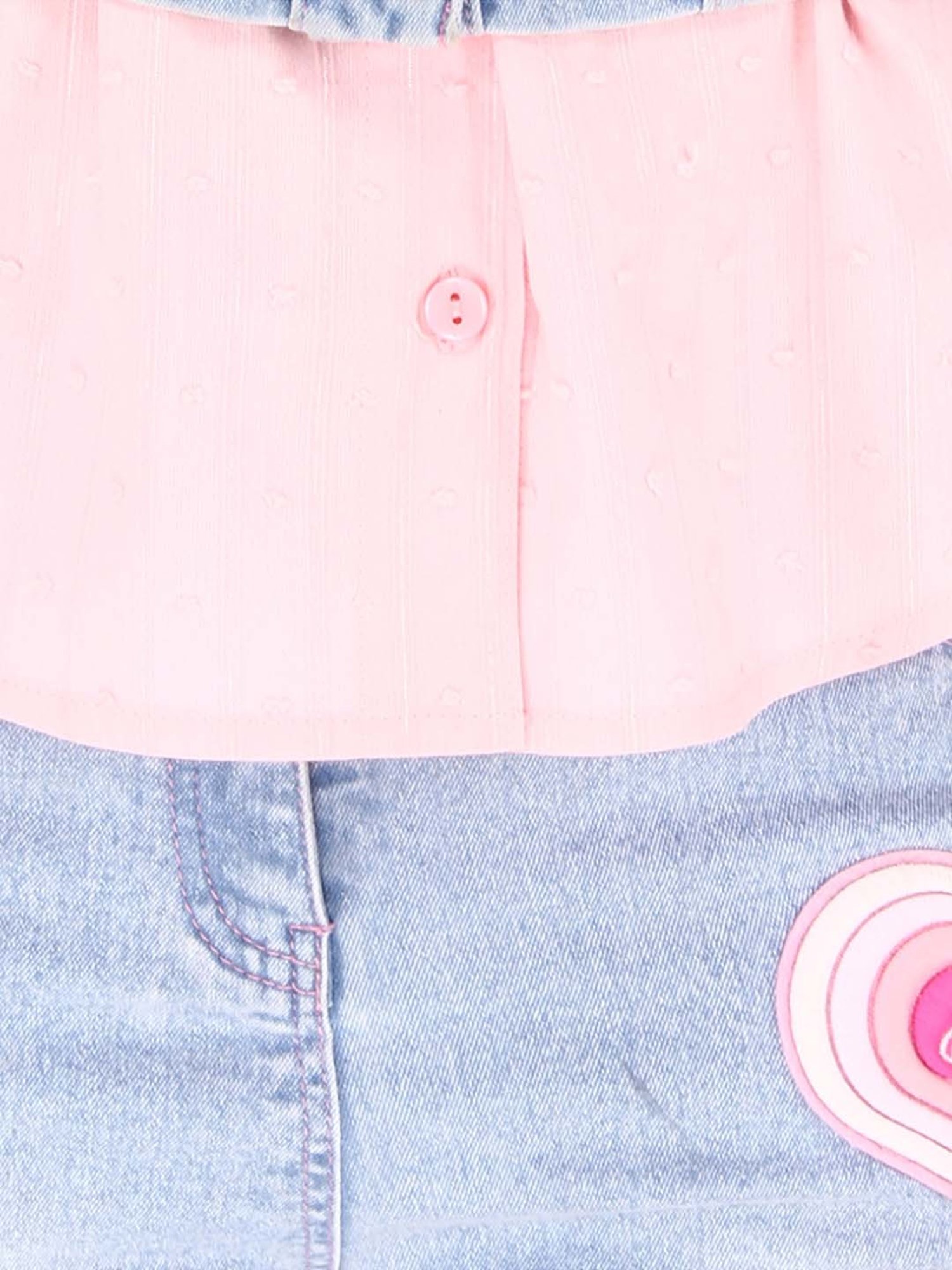 Mothercare Kids White & Yellow Cotton Printed Top Set