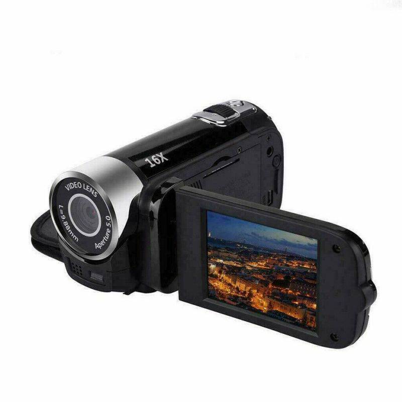 1080P LED Light High Definition Shooting Video Record Portable Camcorder Professional Digital Camera TFT LCD 16MP 16x Zoom DV AV Night Vision Red