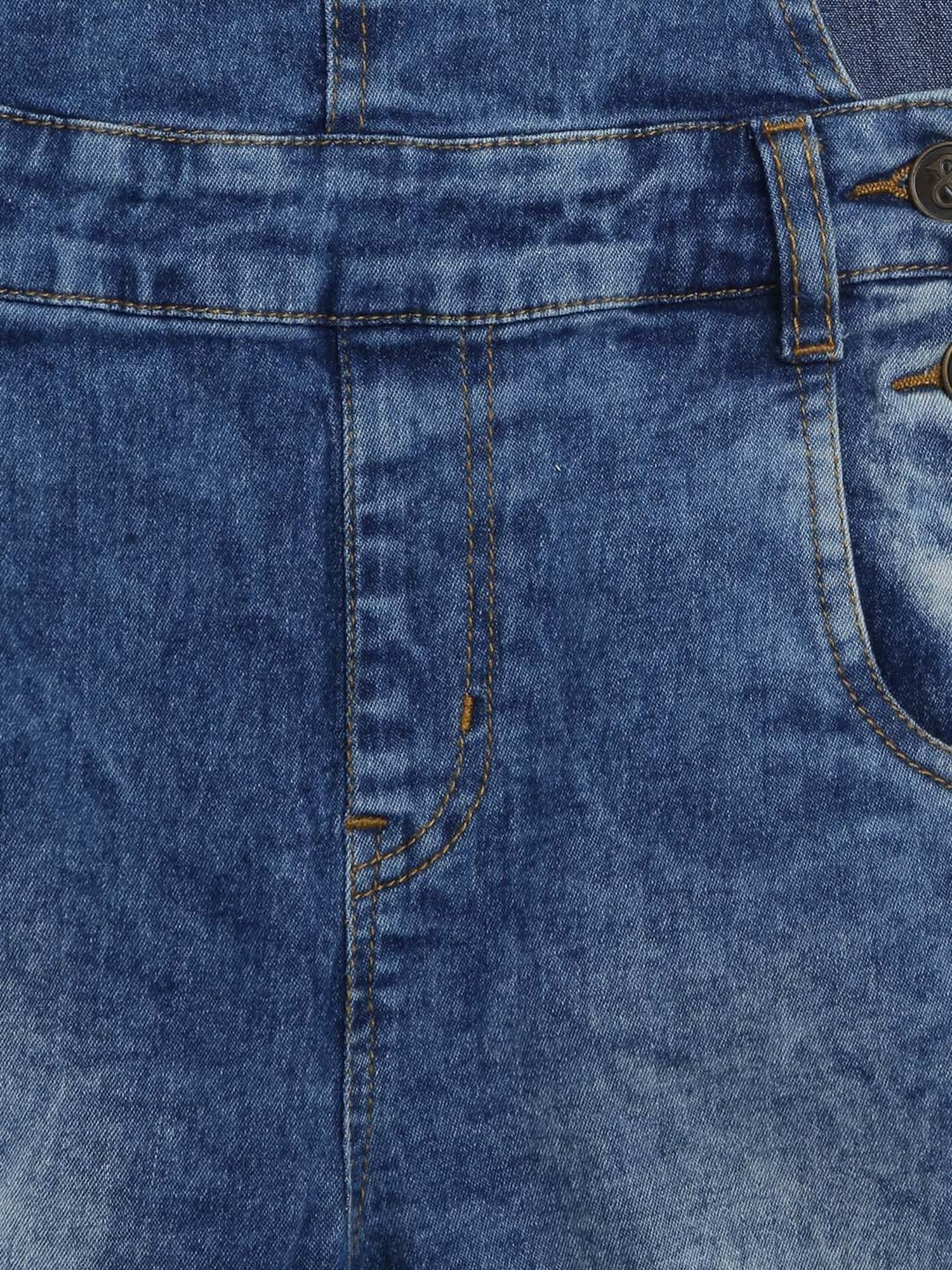 Juniors by Lifestyle Kids Mid Blue Cotton Casual Coordinate Set