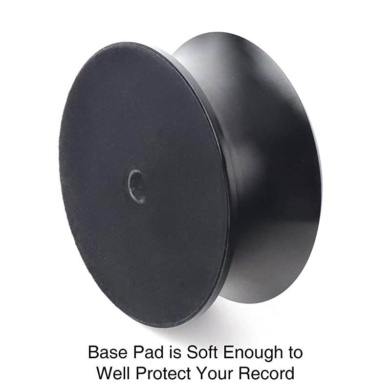 Record Weight Stabilizer, Record Clamp for Vinyl LP Turntable Record Player Disc(Black)