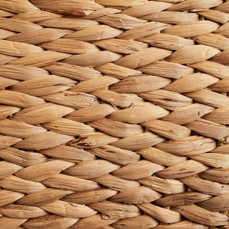 3pc Water Hyacinth Stackable Storage Baskets Natural - Haven Way