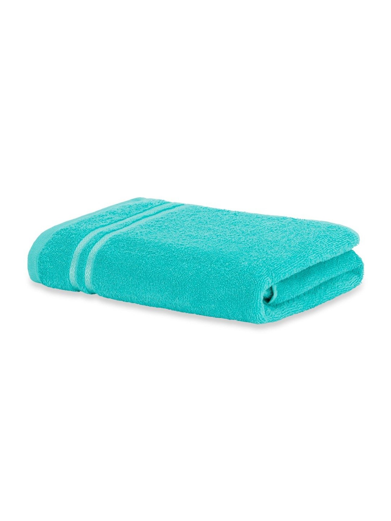 Welspun Quik Dry Self Blue 380 GSM Cotton Bath Towel