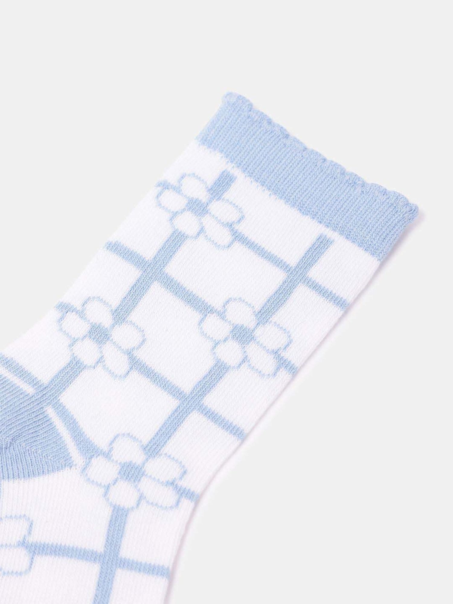 Skechers Crew Multicolor Printed Socks for Girls - Pack of 3