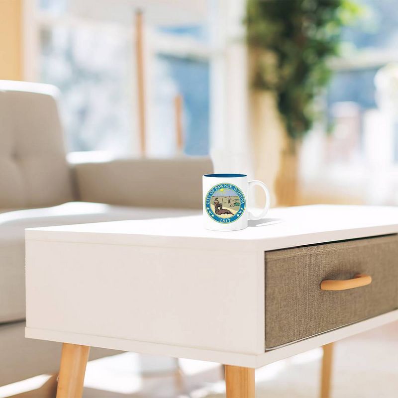 Parks and Recreation 20oz Ceramic City of Pawnee Mug - Silver Buffalo