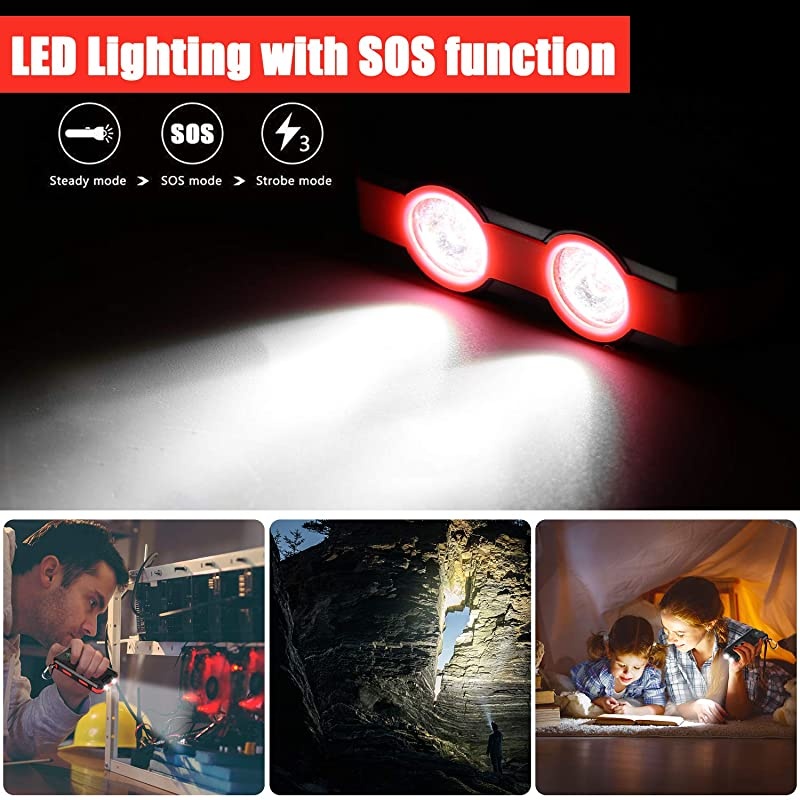 Solar Charger  20000mAh Portable Solar Power Bank for Cell Phone Dual 5V21A USB Ports Output and 2 Led Flashlight Perfect for Outdoor TripEmergency