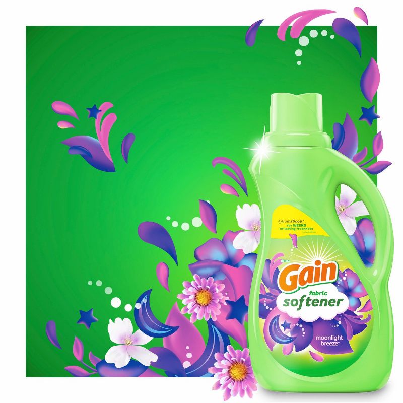 Gain Moonlight Breeze Liquid Fabric Conditioner (Fabric Softener) - 150 fl oz 