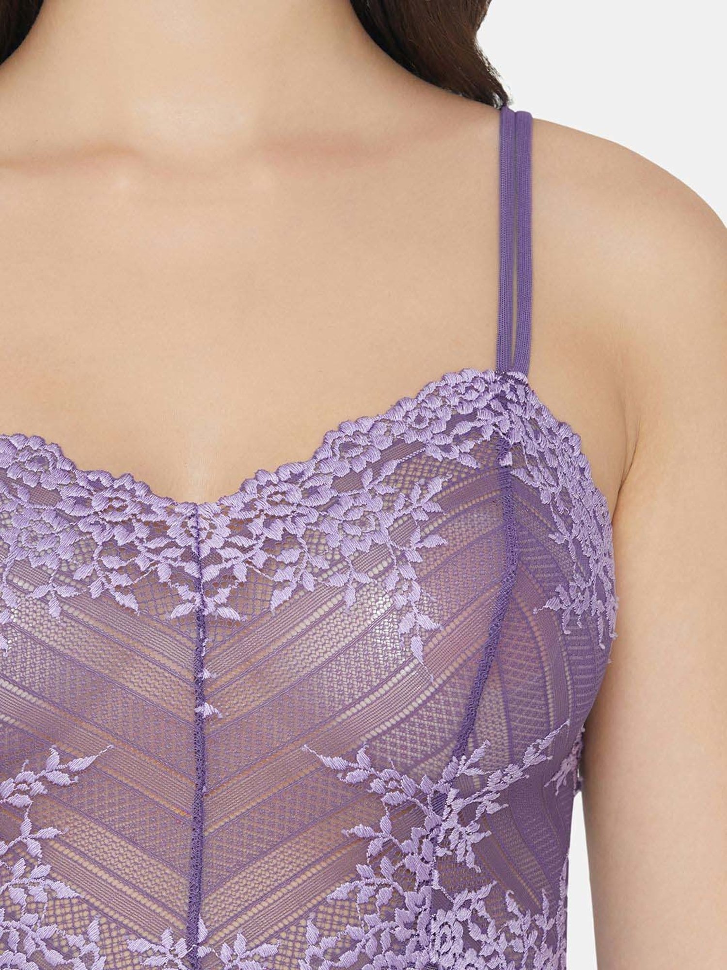 Wacoal Lilac Lace Work Chemise