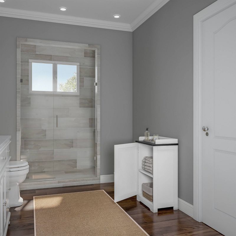 Bathroom Storage Cabinet with Adjustable Shelf White - Hastings Home