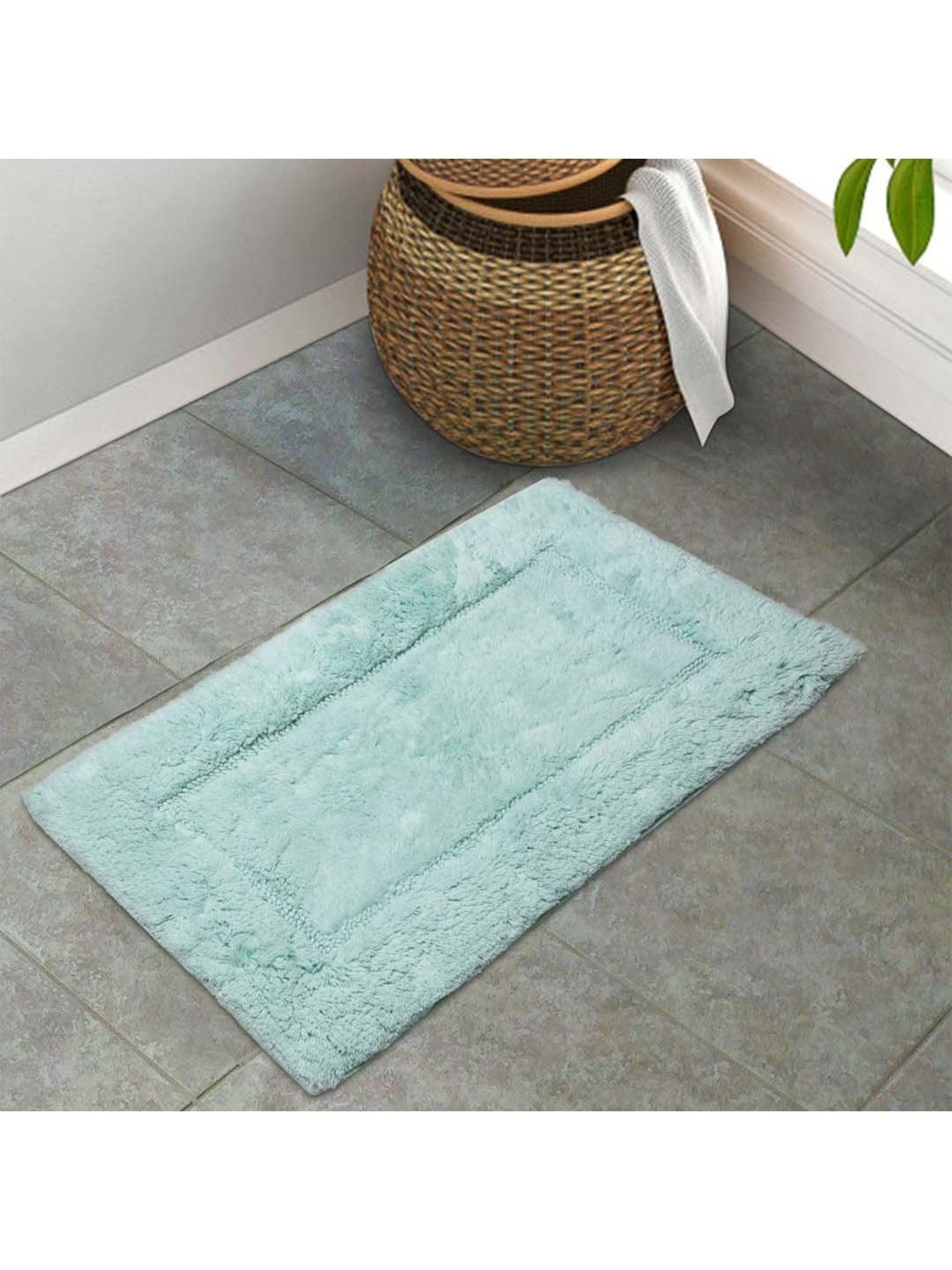 Welspun Hygro Green Cotton 2000 GSM Small Bath Mat