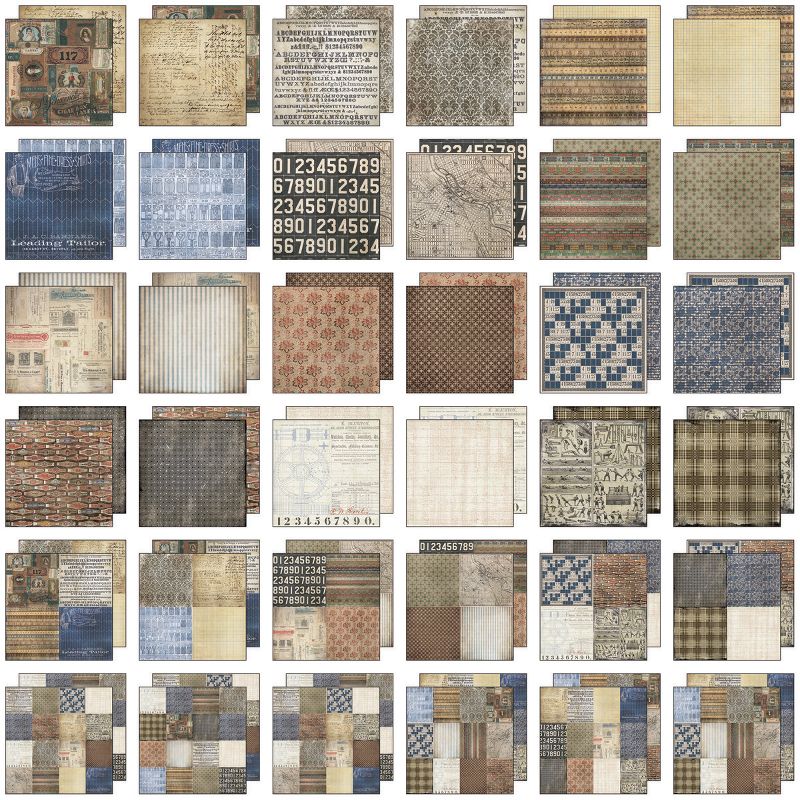 Idea-Ology Paper Stash Double-Sided Paper Pad 12"X12" 36/Pkg-Dapper