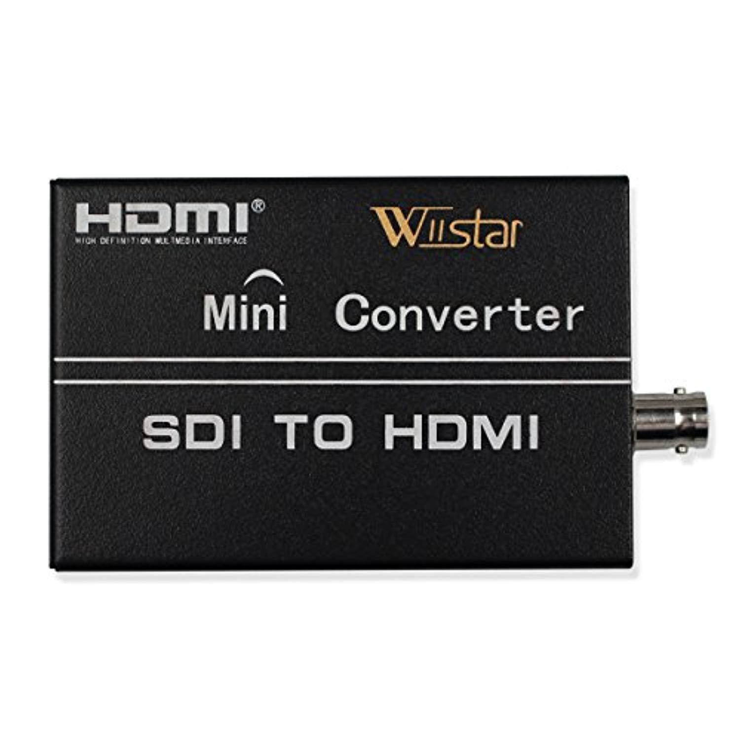 wiistar hdmi to hdmi converter sdi to hdmi converter adapter support sd/hd-sdi/3g-sdi signals showing on hdmi display