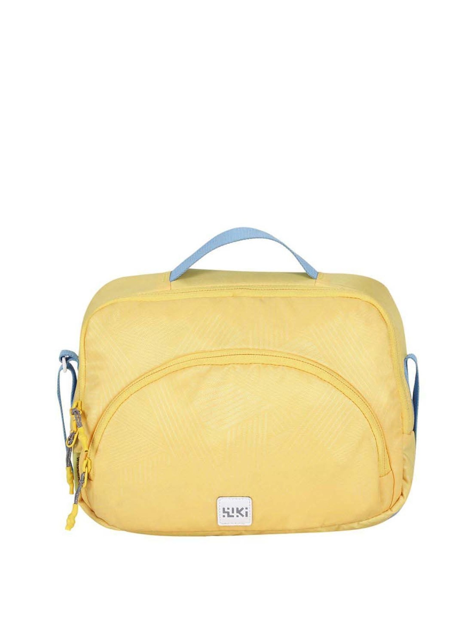 Wiki Yellow Solid Medium Cross Body Bag