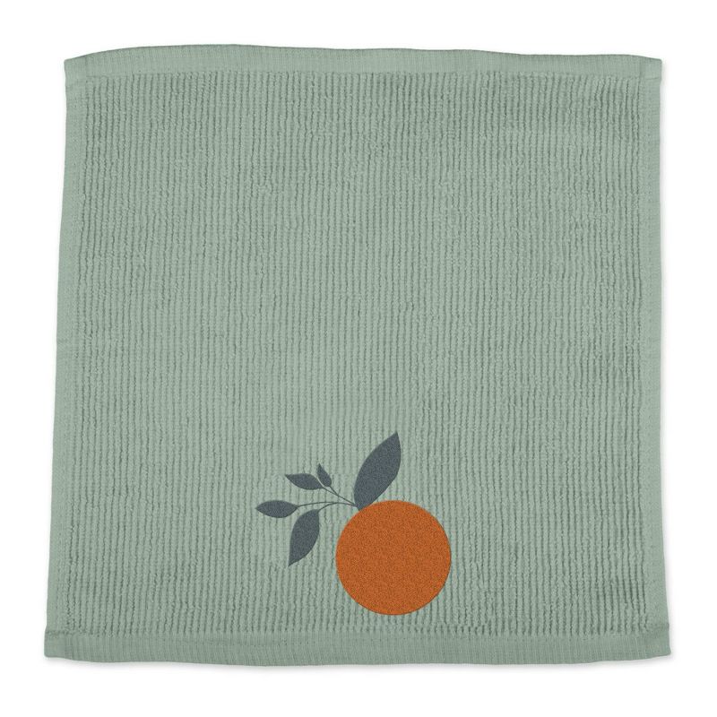 2pc Cotton Orange Tree Cloth and Scrubber - MU Kitchen