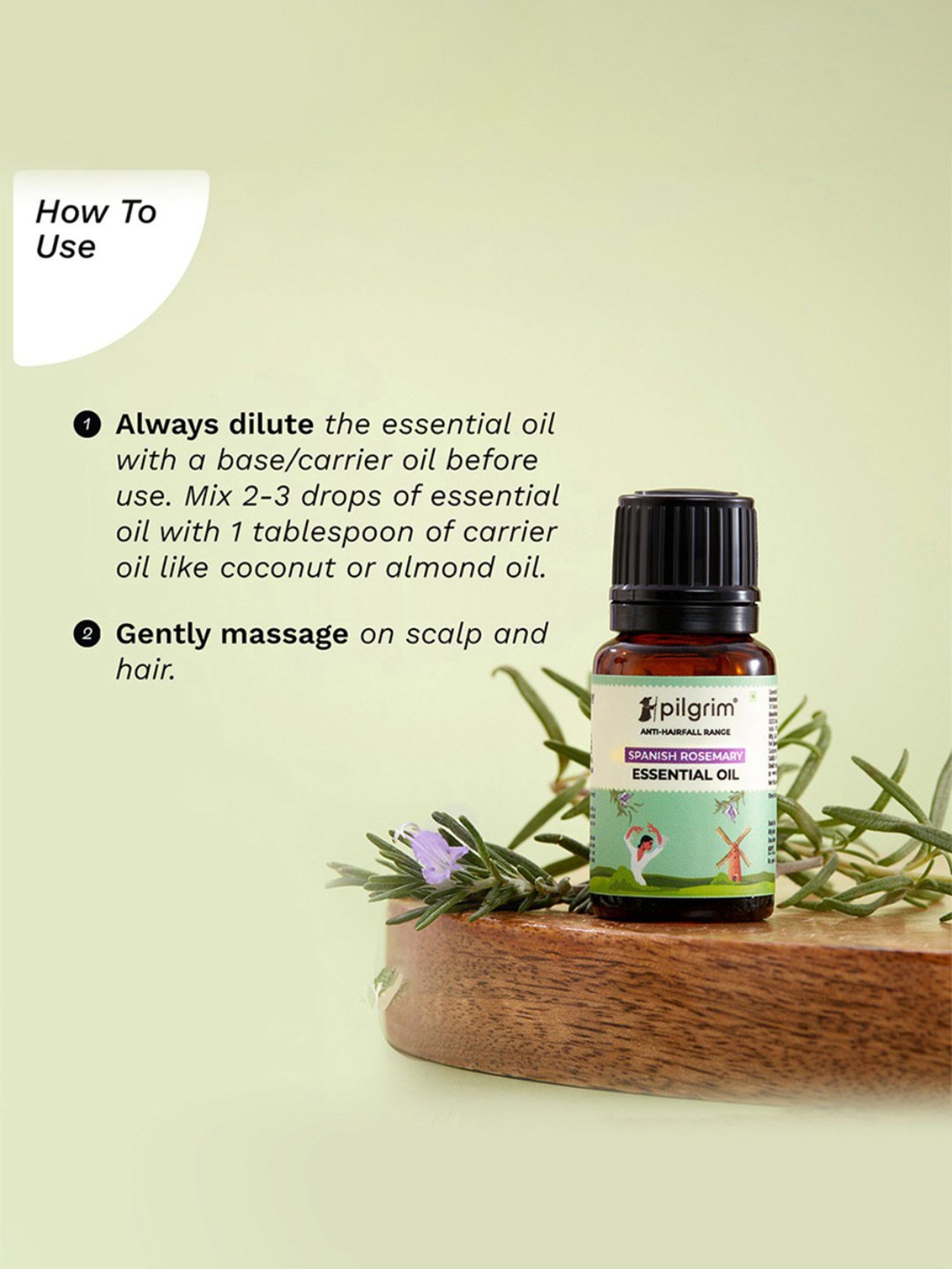 PILGRIM Spanish Rosemary Essential Oil - 10 ml