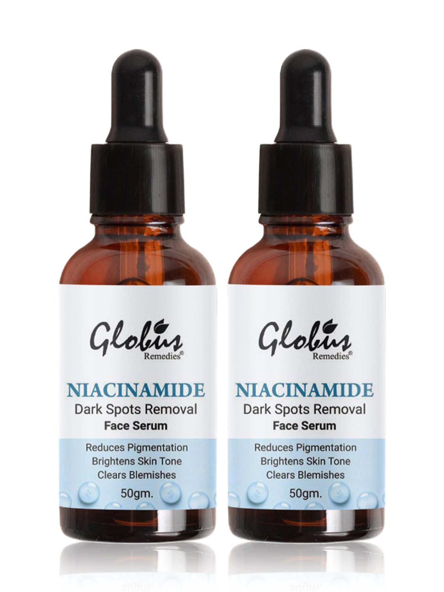 Globus Remedies Niacinamide Dark Spots Removal Face Serum - Pack of 2