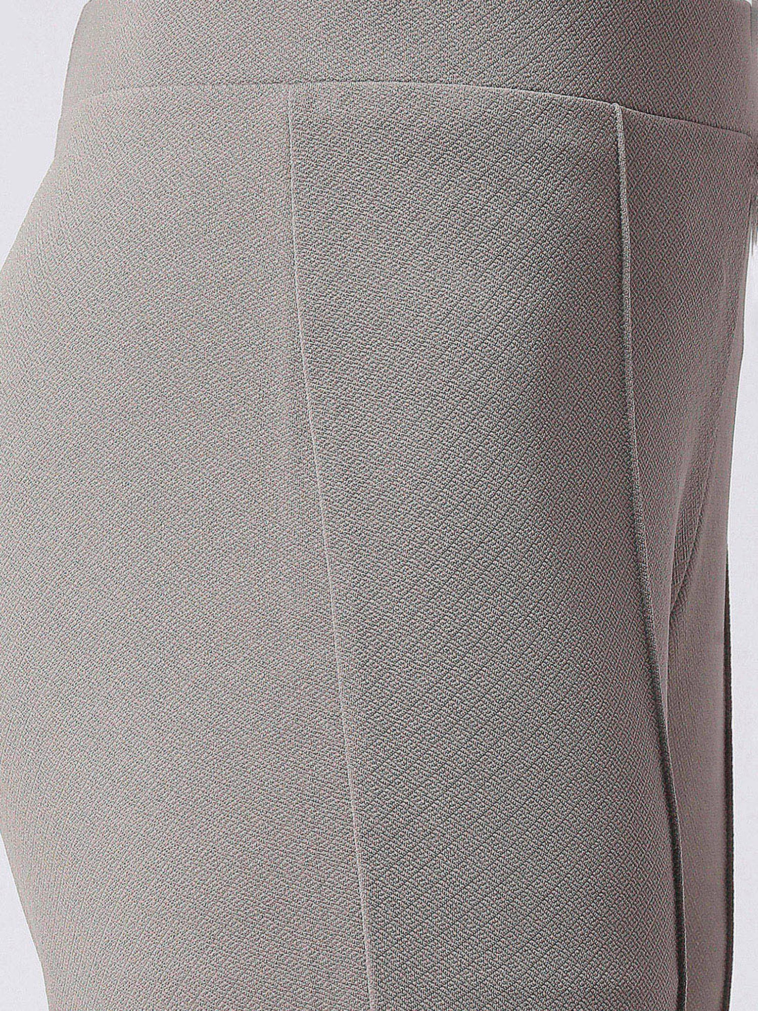 FITHUB Grey Relaxed Fit High Rise Bootcut Trousers