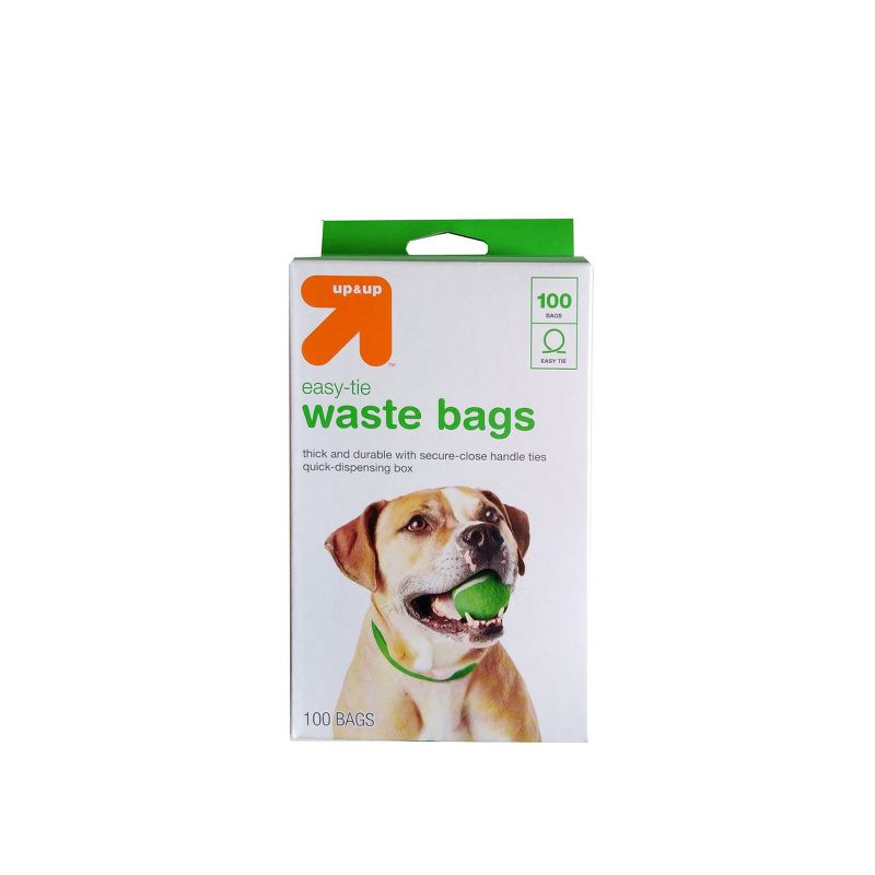 Dog Waste Disposal Easy-Tie Handle Bags - 100ct - up & up™