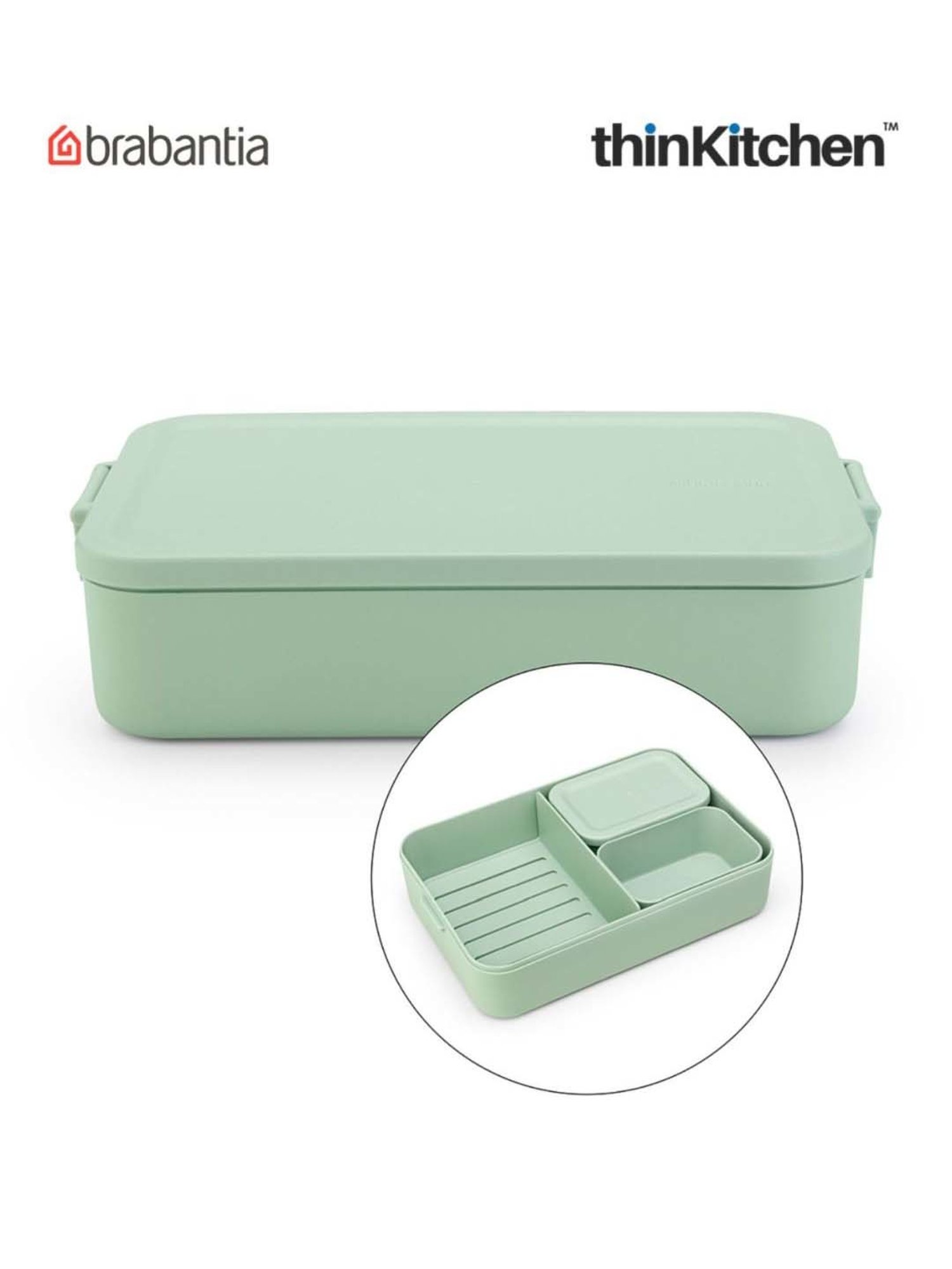 Brabantia Green Plastic Make & Take Lunch Box Bento (2 L)
