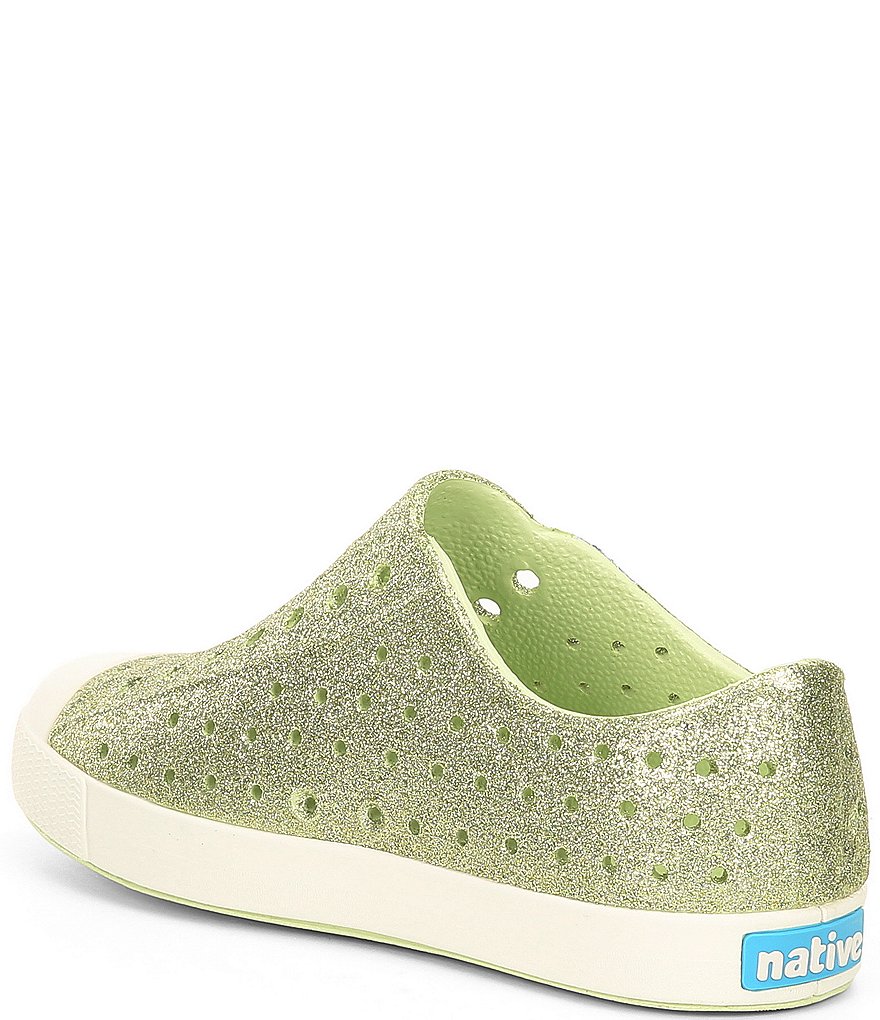 Native Girls' Jefferson Bling Glitter Slip-On Sneakers (Youth)