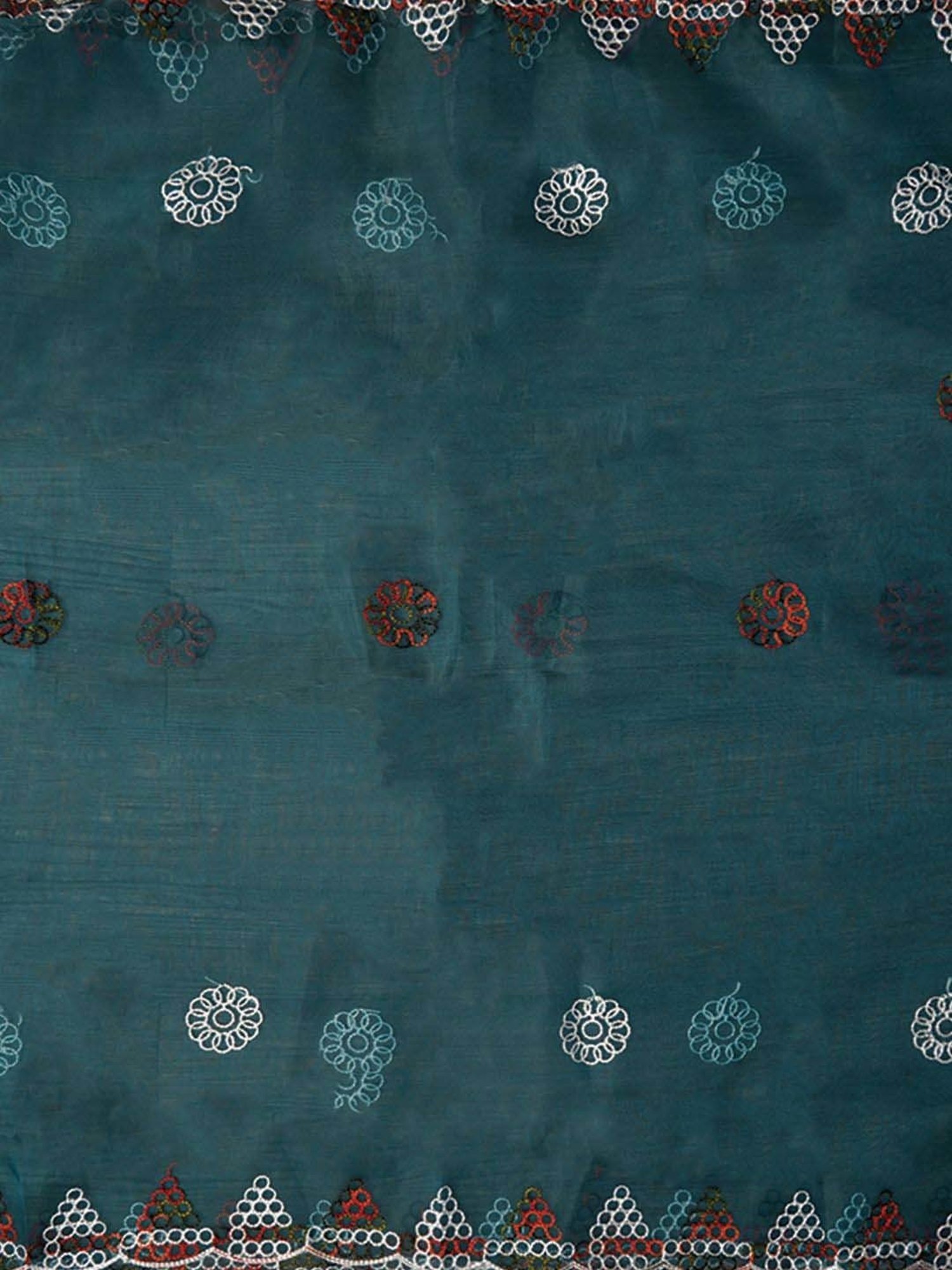 Jaipur Kurti Green Embroidered Unstitched Dress Material