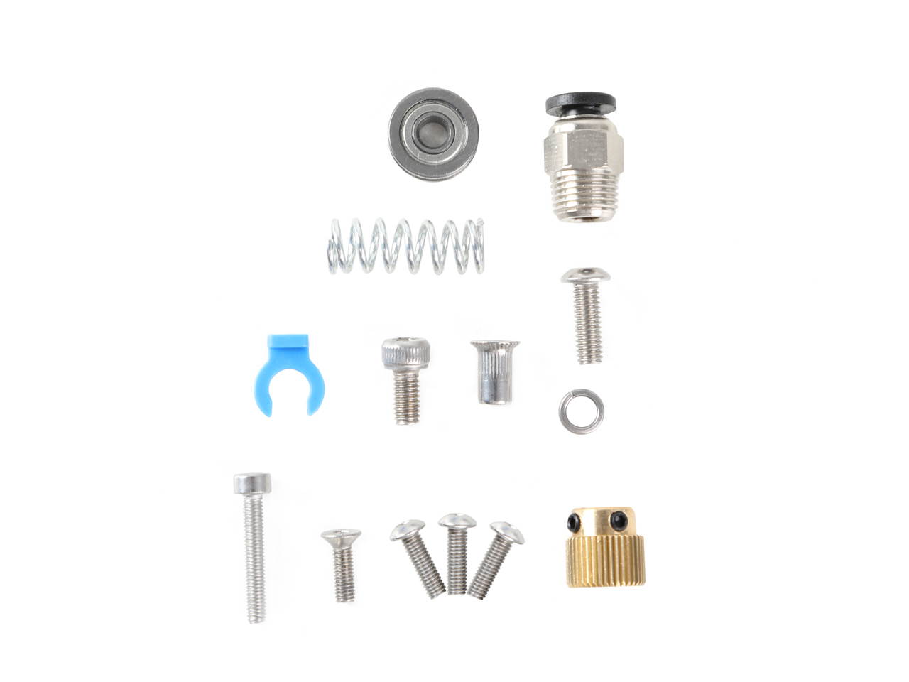 Creality Official Upgrade 3D Printer Parts MK8 Extruder for 1.75mm Filament for Ender 3 Series, CR-10 Series, Metal Grey, Aluminium Alloy