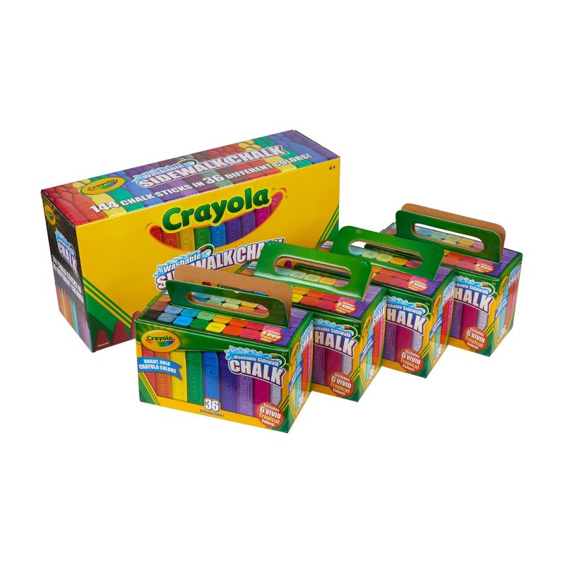 Crayola 144ct Washable Sidewalk Chalk