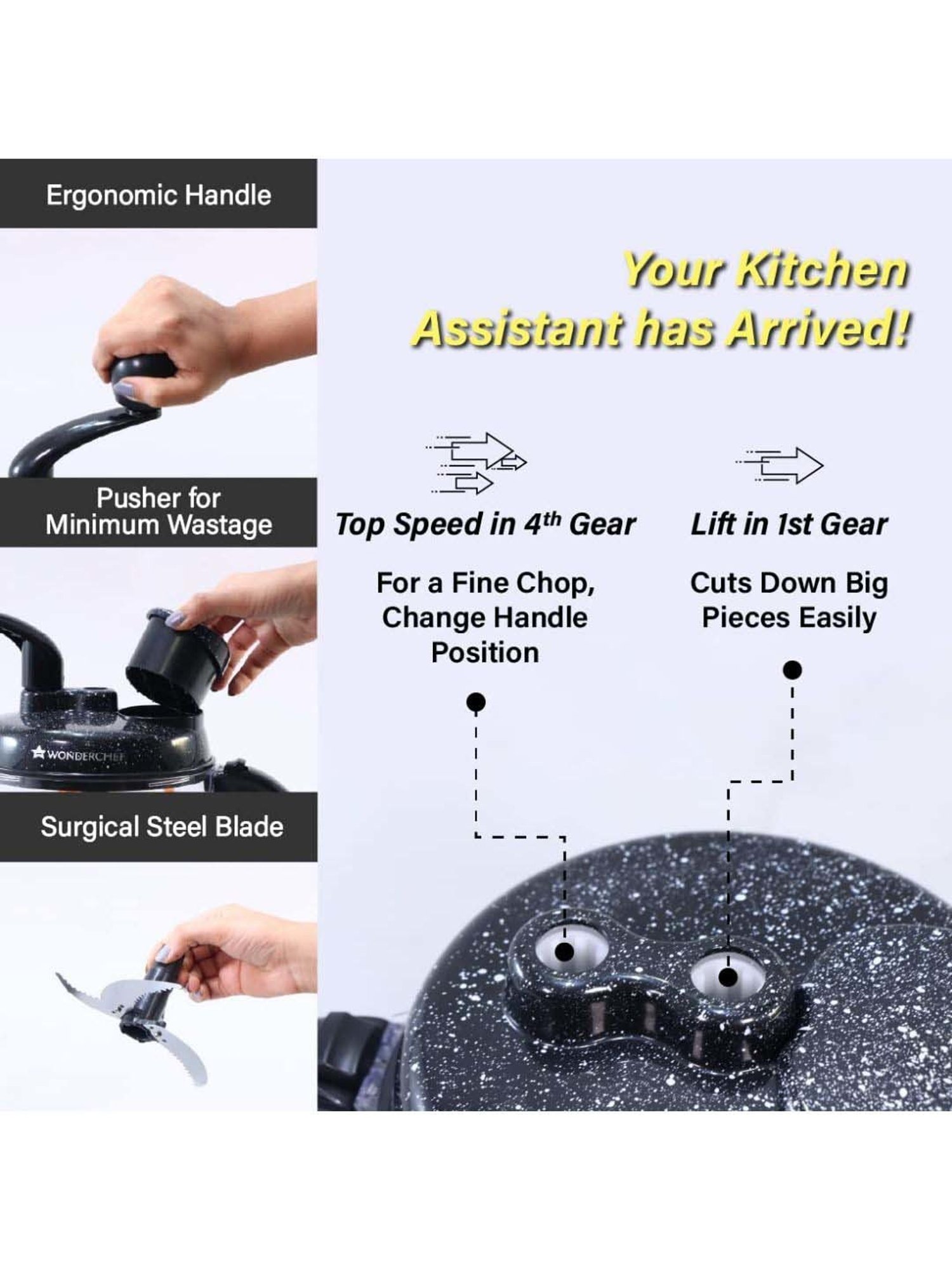 Wonderchef Turbo Dual Speed Food Processor