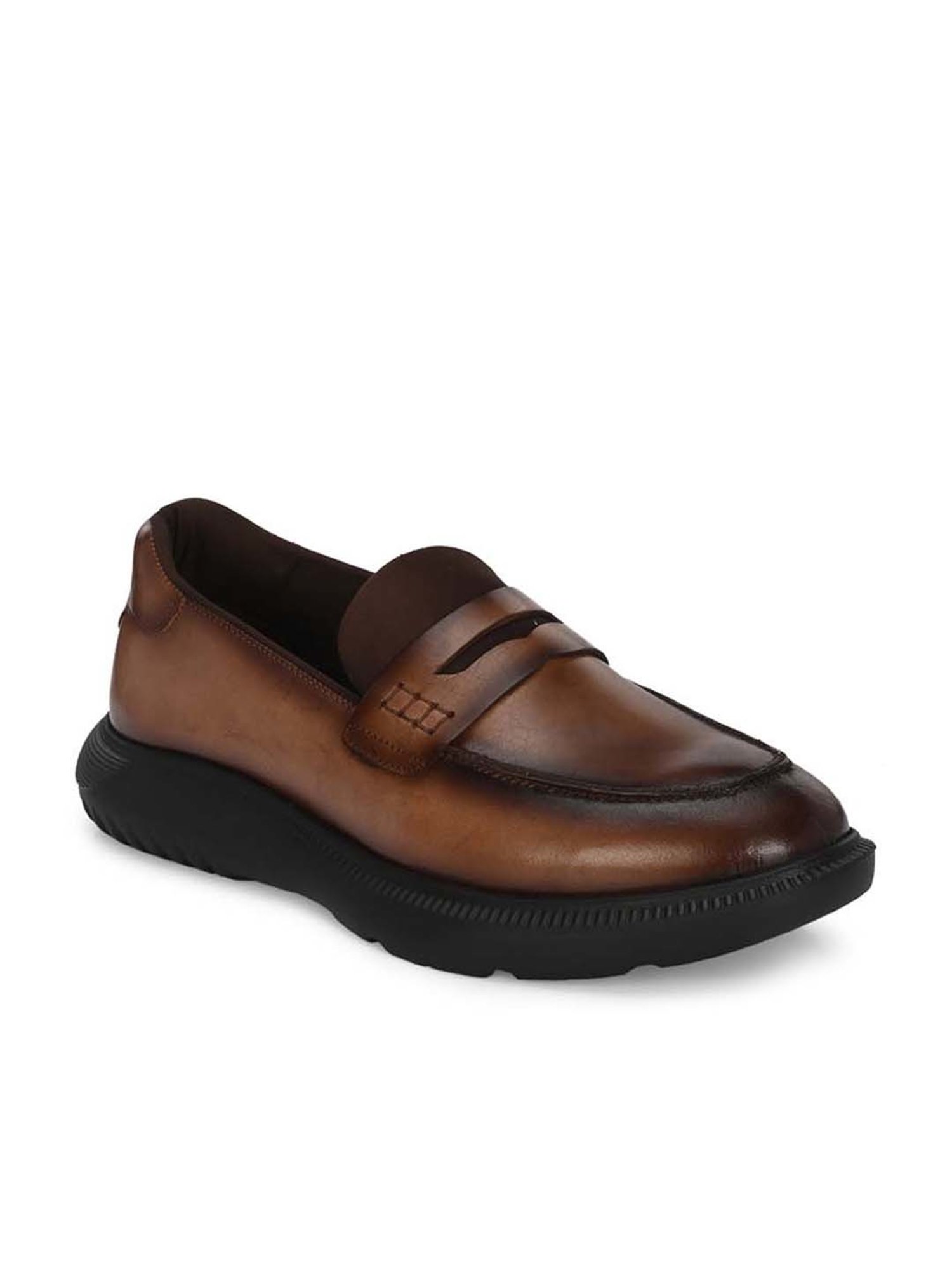 Hitz Men's Tan Formal Loafers