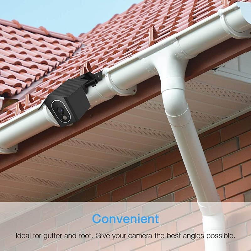 Gutter Mount and Protective Case for Arlo HD CameraBlack 1 Pack by