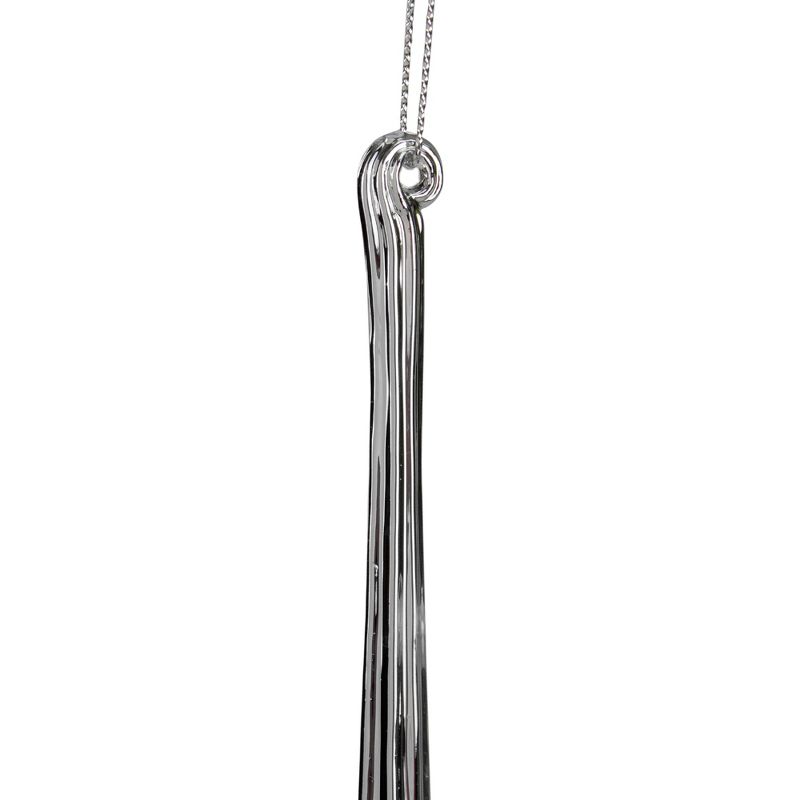 Kurt S. Adler 11.5" Embellished Silver Icicle Christmas Ornament