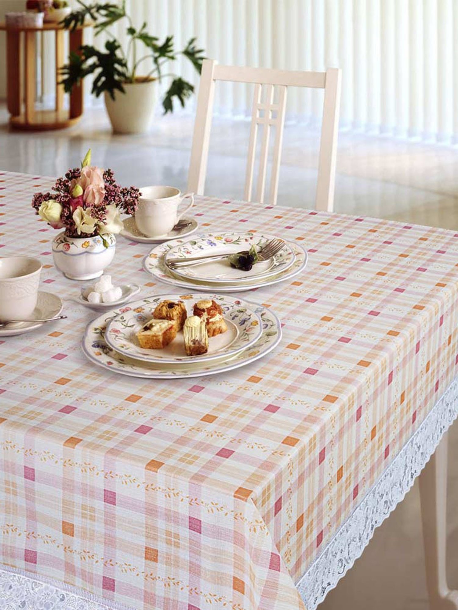 Freelance Pink PVC Set of 1 Table Cloth