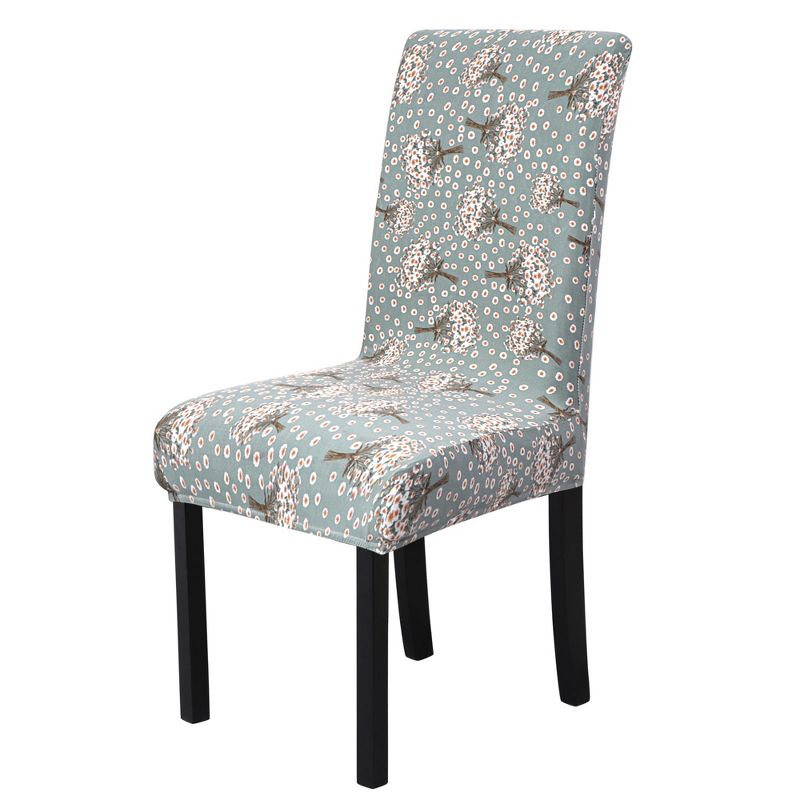 1 Pc Spandex Stretchy Removable Washable Dining Chair Slipcovers Multicolored  - PiccoCasa