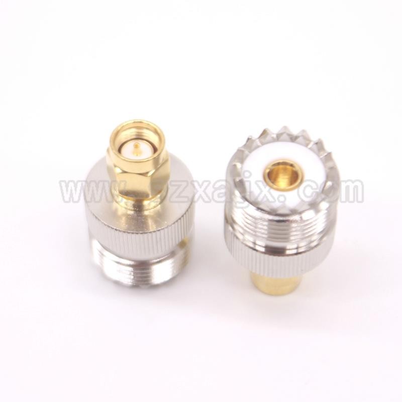 2pcs RF adapter PL259 UHF female SO239 to SMA male connector Coaxial Adapter fast ship