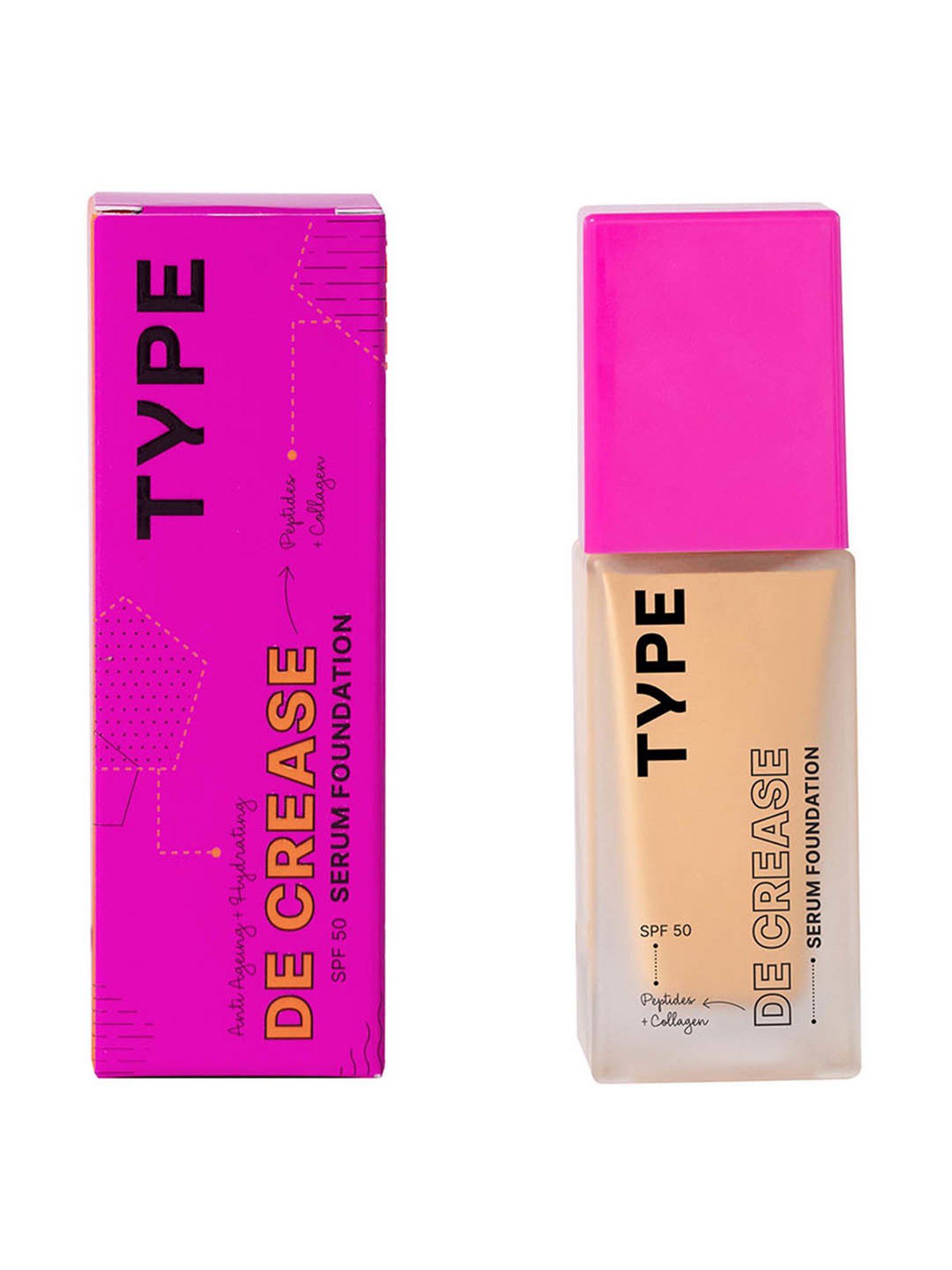 TYPE BEAUTY Decrease SPF 50 PA ++++  Serum Foundation Chai - 30 ml
