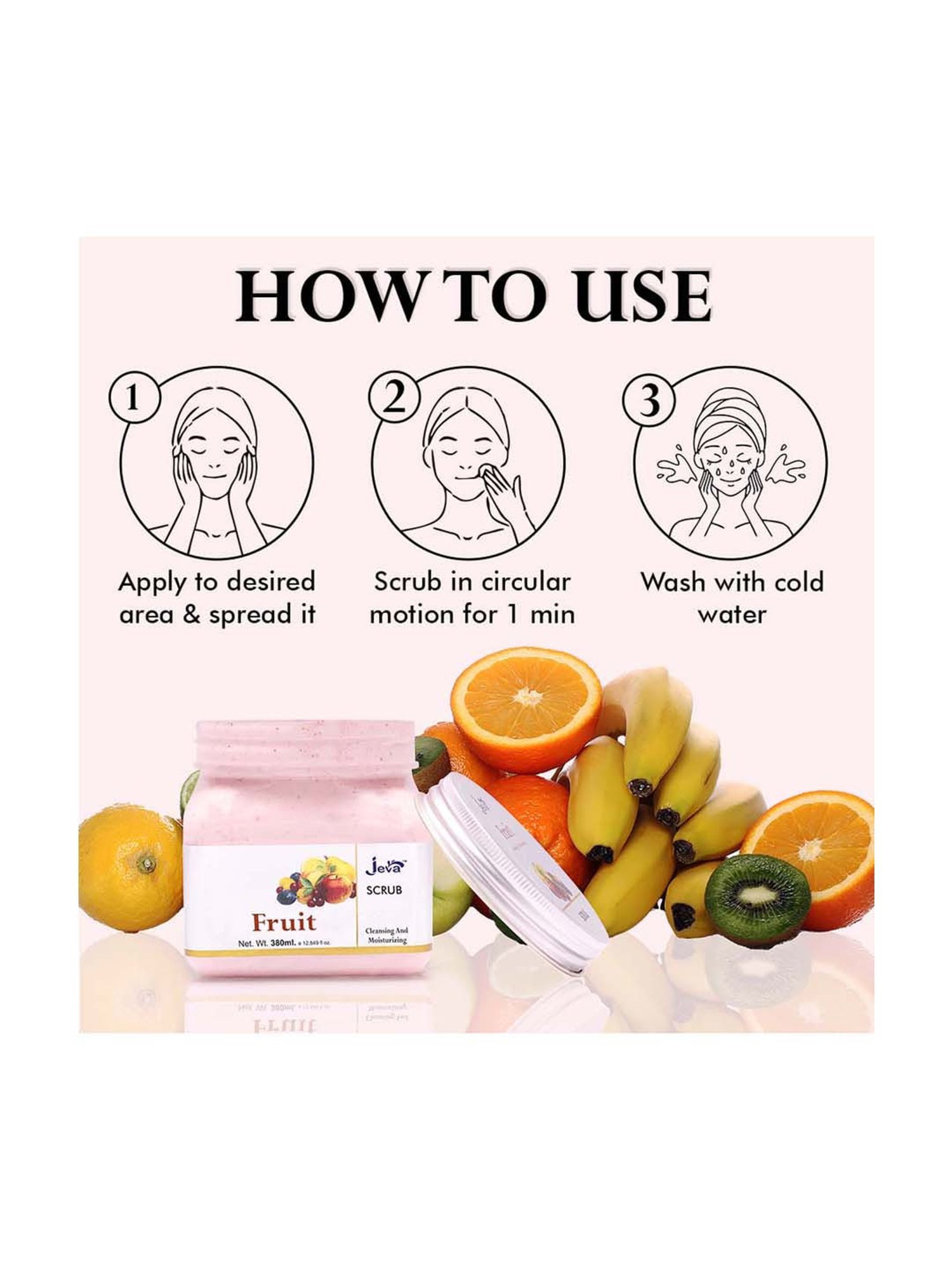 Fruit Cleasing & Moisturizing Scrub - 380 ml