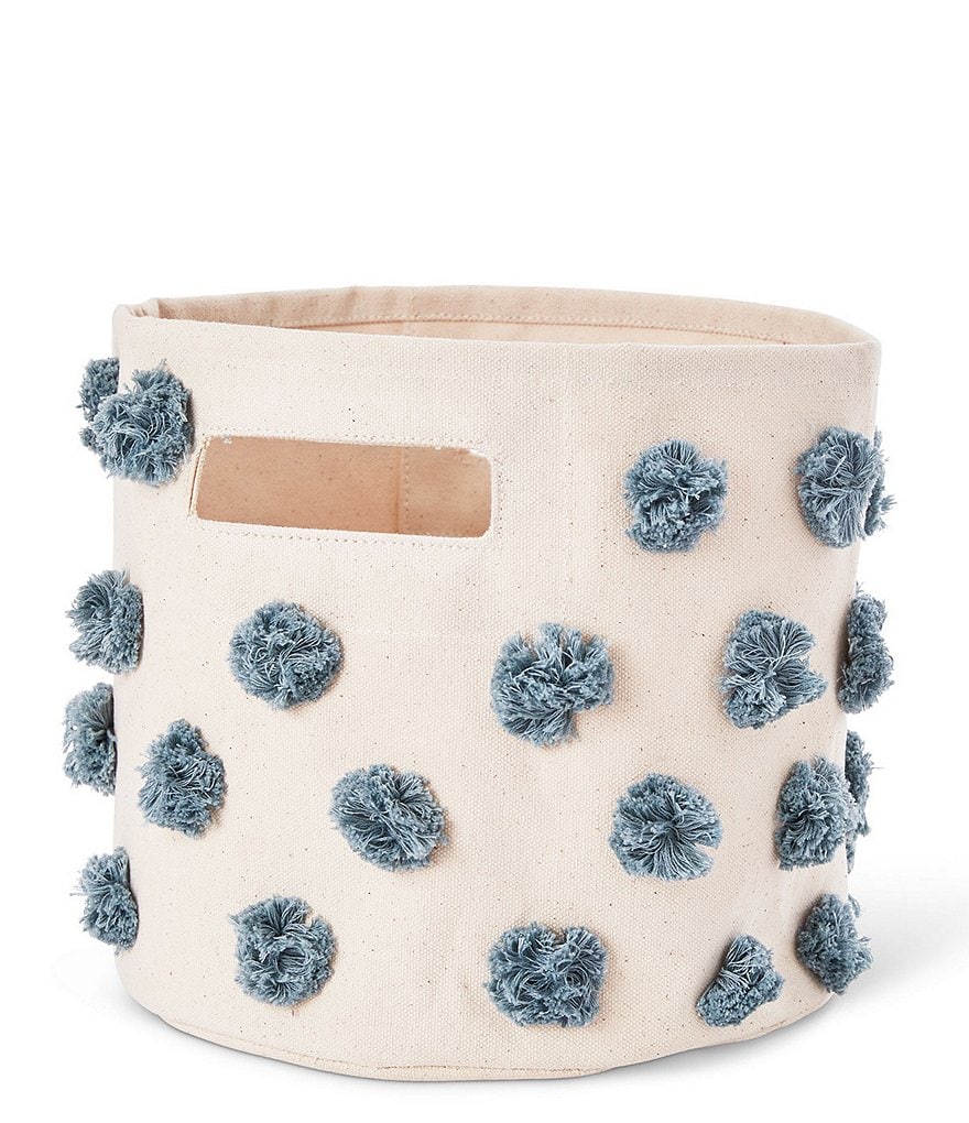 Edgehill Collection Hand-Woven Rattan Market Basket