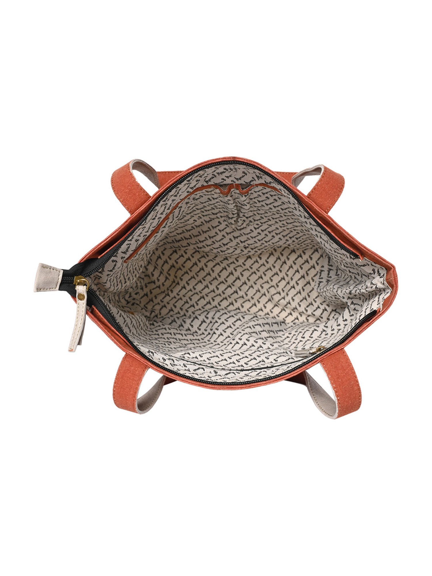 Mona B Burnt Orange Large Tote