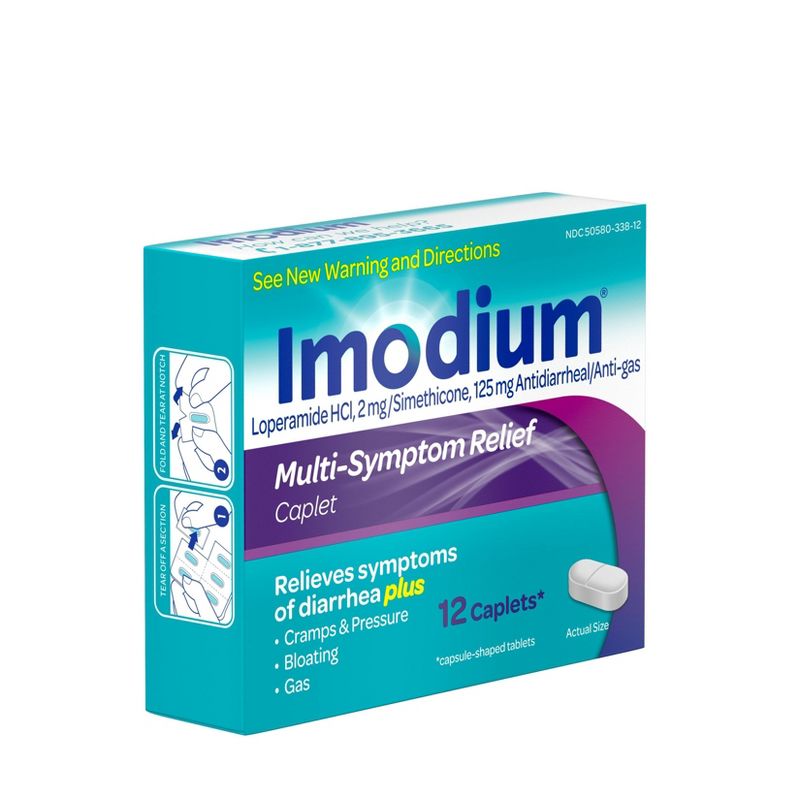 Imodium Multi-Symptom Relief Caplets - 12ct