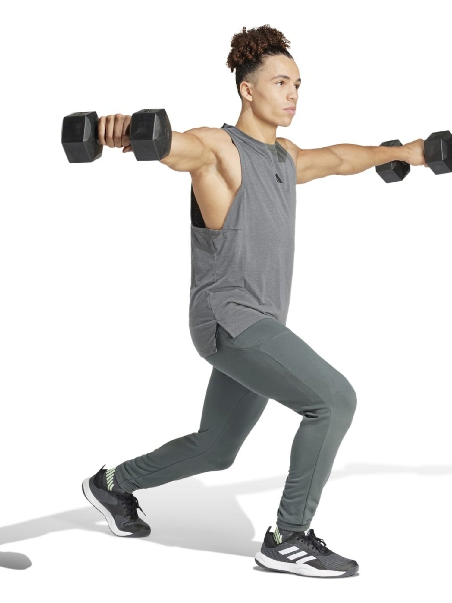 Adidas Grey Slim Fit Tank Tee