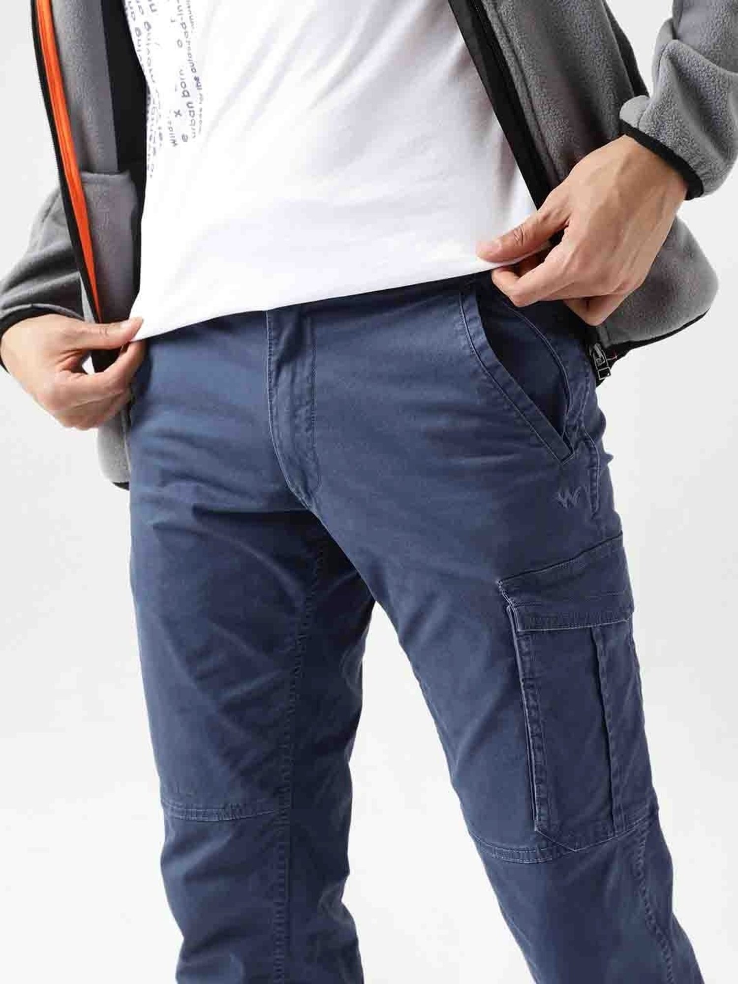 Wildcraft Blue Regular Fit Cargos