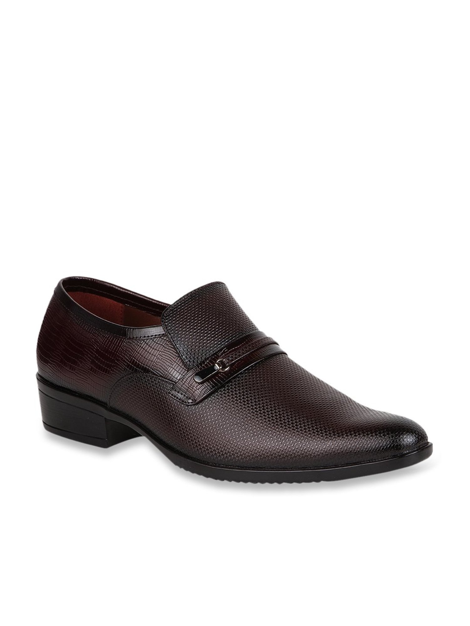 Regal Men's Maroon Formal Slip-Ons
