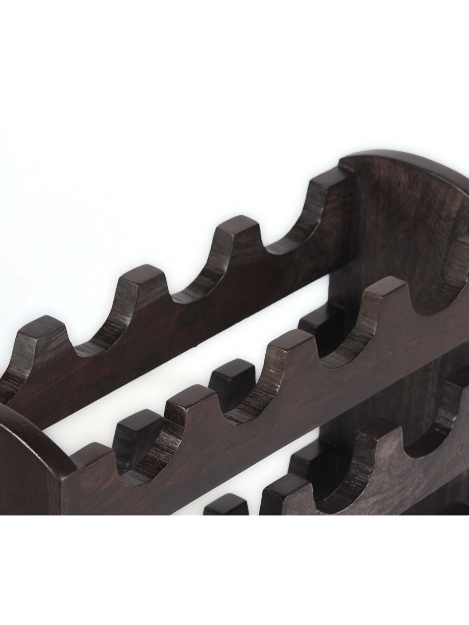 Ikiriya Kassel Dark Brown Wood Wine Rack