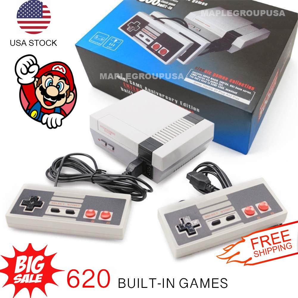 620 Games Built-in Entertainment Mini Classic Game Console with 2 Controllers