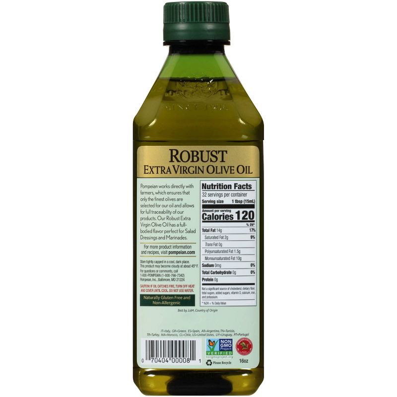 Pompeian Robust Extra Virgin Olive Oil - 16oz